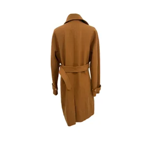 J.Crew‎ Melton Wool Belted Moto Trench Coat Italian Wool Camel Brown Size 12 thumbnail 8