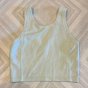 Lululemon Ribbed Softstreme Cropped Tank Kohlrabi Green - Size: 0 thumbnail 3