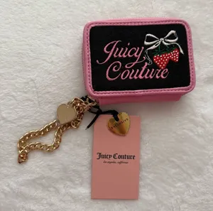 Juicy Couture Strawberry Cherry Wallet Chain Key Pouch Y2K Coquette NWT thumbnail 1