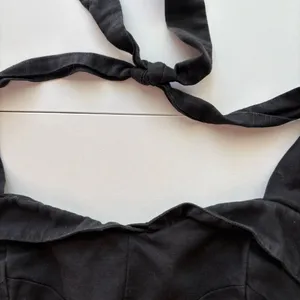 Reformation women’s size 0 Black Halter Crop‎ Top thumbnail 4