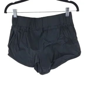 Halara High Waisted Dolphin Hem Casual Shorts 2" Black M thumbnail 4