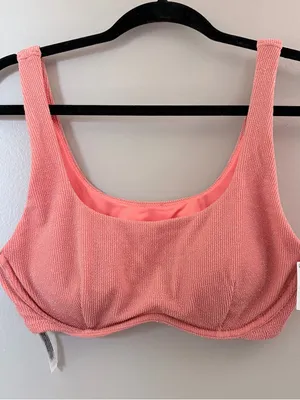 NWT PINK Victoria’s Secret Shimmer Colorblock Bikini Set Large thumbnail 4