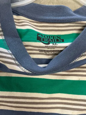Retro Striped Short Sleeve T Shirt thumbnail 3