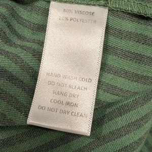 Things Between Green & Gray Stripe Wide Leg Relaxed Fit Sienna Pull On Pants thumbnail 8