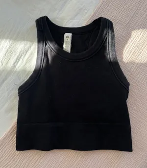 Alo Halter Yoga Goddess Tank Crop Top thumbnail 1