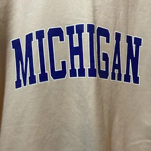 Womens PrettyLittleThing Tan Michigan Print Sweatshirt thumbnail 2