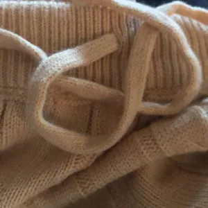 Cropped Ribbed Sweater Set Cardigan Flare Pant Sz M thumbnail 8