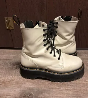 Platform White Martens Dr. Boots thumbnail 1