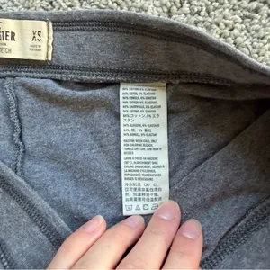 Hollister Gray Cotton Leggings Size Extra Small thumbnail 6