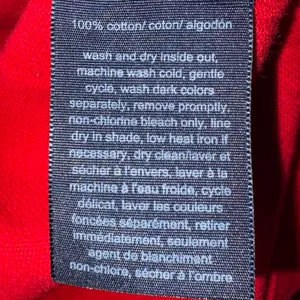 Y2K Tommy Hilfiger Red V-Neck Sweater Women's L 100% Cotton Tiny Logo Preppy thumbnail 8