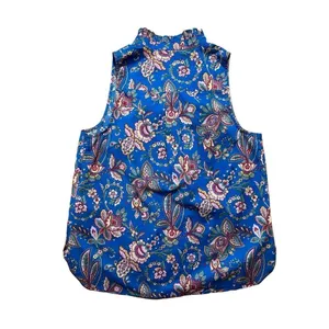 J. Crew‎ Liberty Floral Belle Ruffle Neck Top in Flora Belle Blue Multi Sz 6 thumbnail 5