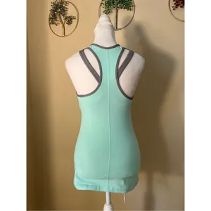 Lululemon Inspiration Tank Toothpaste Mint Green / Heathered Slate Gray 4 thumbnail 2