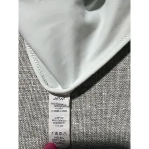 Aerie Womens White High Waisted High Cut Bikini Swim Bottoms Size Medium thumbnail 4