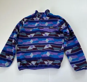 Patagonia Synchilla Snap T Fleece Pullover Guatemalan Tango Purple Blue,… thumbnail 2