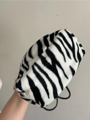Nine West Black and White Zebra-Print Shoulder Bag thumbnail 5