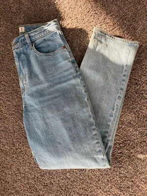 Abercrombie Jeans Curve Love High-Rise 90s Straight Long thumbnail 2