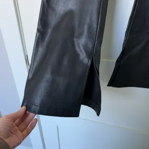 TopShop Black Leather Pnats thumbnail 3