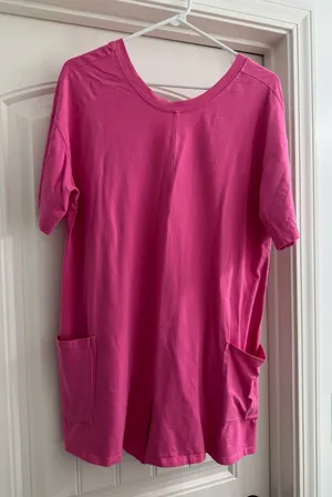 Pink oversized romper Size L thumbnail 1