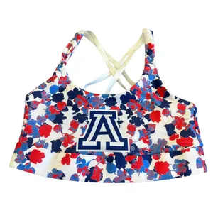 Certo University of Arizona Wildcats Red White Blue Sports Bra Bralette XS NWT thumbnail 2