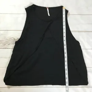 Free People Womens Black Keyhole Pullover Top XS thumbnail 7