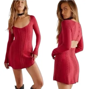 New Free People Small World Sweater Dress Size Large thumbnail 2