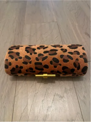 NWT Women's BC Bags Leopard Print Haircalf Clutch - brown/black thumbnail 2
