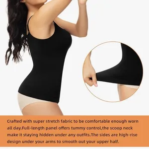 ATTLADY Women's Scoop Neck Compression Cami Tops Size XL thumbnail 3
