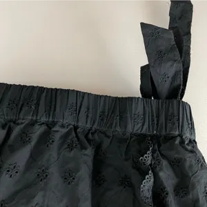 Lost + Wander Arula Black La Luna Eyelet Embroidered Ruffle Crop Top A 1X 14 thumbnail 9