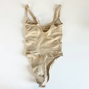 SKIMS Womens Nude Compression Seamless Sculpt Shaping Bodysuit Size S Clay Beige thumbnail 8