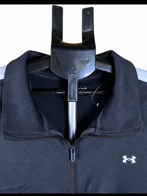 Under Armour Women’s Track Jacket Black & White Large - NWOT thumbnail 3