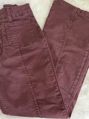 Marine Layer Wide Leg Pants Purple High Rise Size 4 thumbnail 3