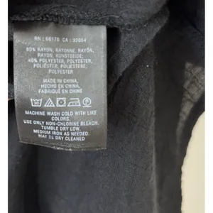 ANTHROPOLOGIE Maeve XS Black Flutter Sleeve Whimsigoth Flowy Top Semi‎ Sheer thumbnail 8