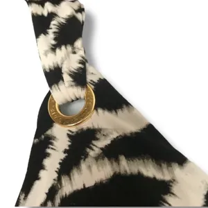 Rafaella Womens Dress Size S Black White Tie‎ Dye Flounce Deep V Neck Maxi thumbnail 9