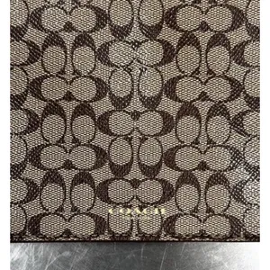 Coach Signature Slim Zip Top Wallet Brown thumbnail 7
