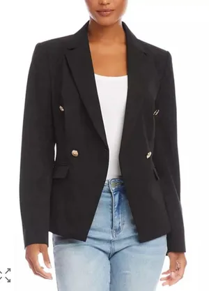 Karen‎ Kane Women's Double Breasted Blazer, US Size Medium Navy Nautical thumbnail 1