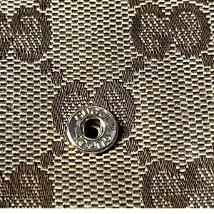 Gucci D Ring GG Canvas leather Continental Wallet Cream leather interior thumbnail 13