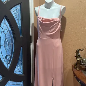 Birdy Grey pink spaghetti strap long dress nwt thumbnail 3