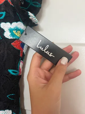 Lulus Black Embroidered Floral Dress thumbnail 4