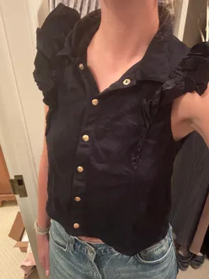 Nation Ltd Black Top/ Blouse thumbnail 1
