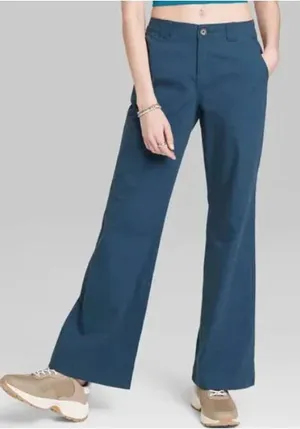 New Wild Fable Blue Wide Leg low rise Pants thumbnail 1
