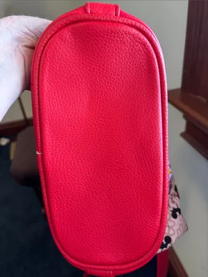 Disney Red Floral Mickey Drawstring Crossbody Bag thumbnail 7