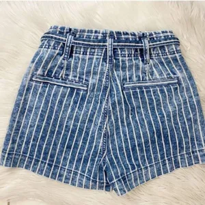 American‎ Eagle Stretch Highest Waist Mom Paper Bag Shorts Striped 00 thumbnail 5