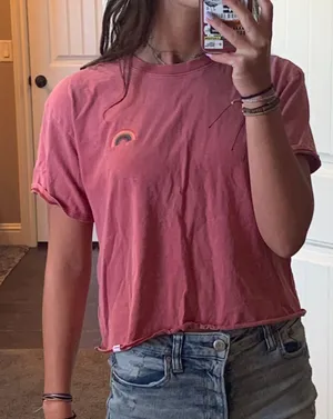 Tilly's Red/Pink short sleeve thumbnail 1
