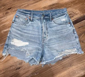 American Eagle Highest Rise 90s Boyfriend Jean Short Sz 2 thumbnail 1