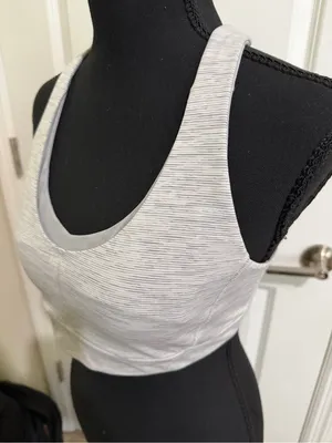 Lululemon Free To Be Wild Sports Bra Size 8 Wee Are From Space Gray Strappy thumbnail 4