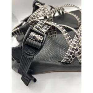 Chaco Z Cloud X Sandals Womens 6 Black White Pixel Grid Strappy Athletic Hiking thumbnail 6