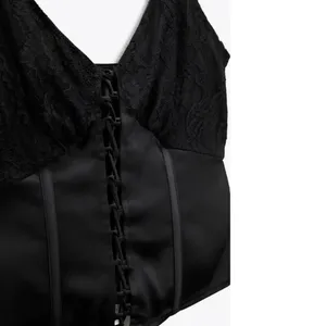 Nwot Zara Black Bloggers Fav Corset Top Xs thumbnail 7