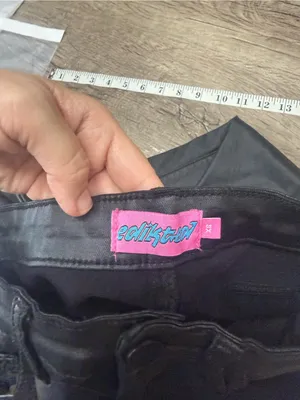 EDIKTED Luna Faux Leather Flare Pants Womens Jeans size xs‎ thumbnail 5