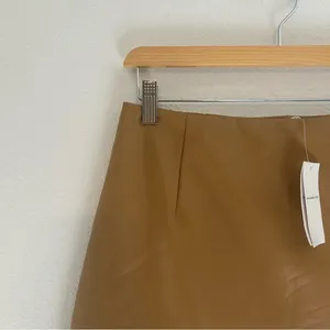 Abercrombie & Fitch NWT Vegan Leather A Line Mini Skort thumbnail 5