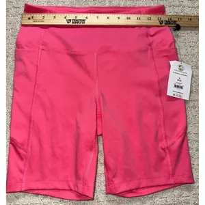 Athletic Works Biker Shorts Women S Pink Lavender Crossover Waist Bundle‎ 2 pair thumbnail 11